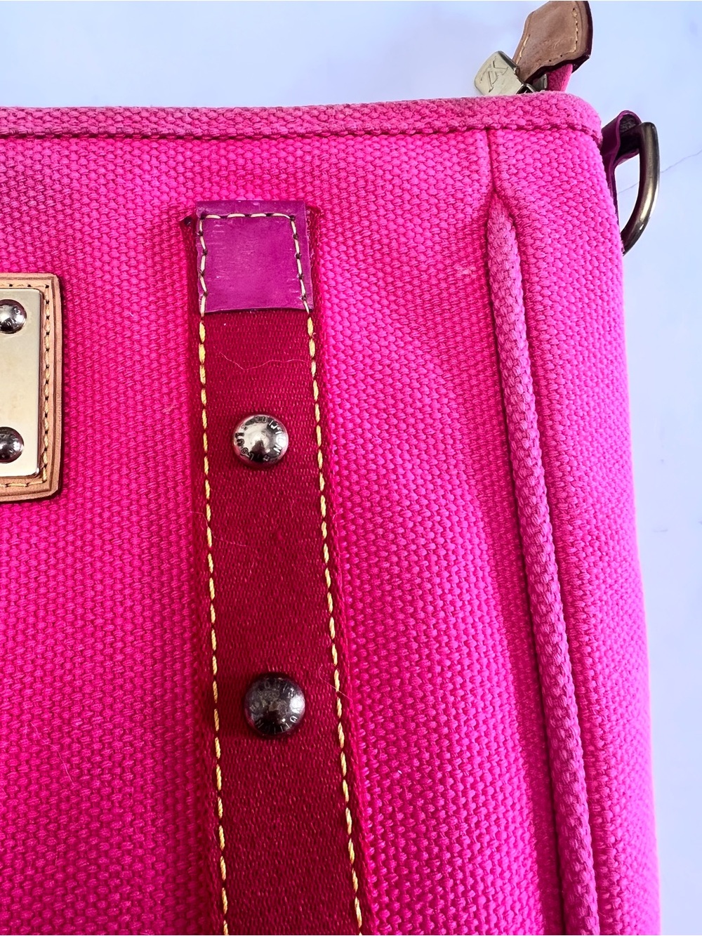 Louis Vuitton Antigua Cabas MM bag - poor condition, amateurly converted - Picture 3 of 16